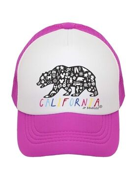 JP Doodles Pink California Toddler Trucker Hat - 2-5yrs / 52cm - Adjustable